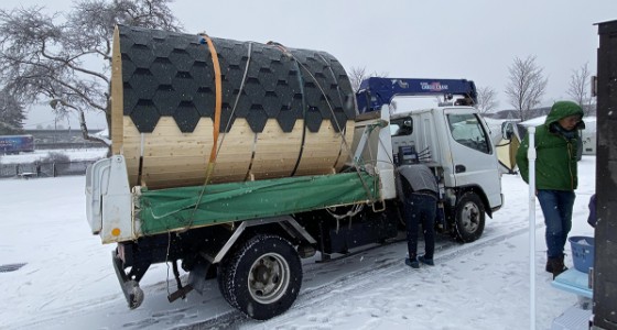 【チラー付き水風呂】円型 2名用＜レッドシダー＞