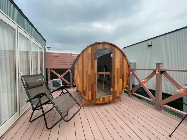 【宿泊リゾート施設】バレルサウナ(室内4名用)導入事例＜千葉県 Solana Resort九十九里様＞