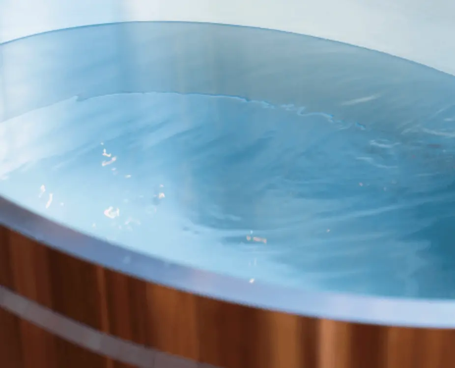 【チラー付き水風呂】楕円型1名用＜レッドシダー＞